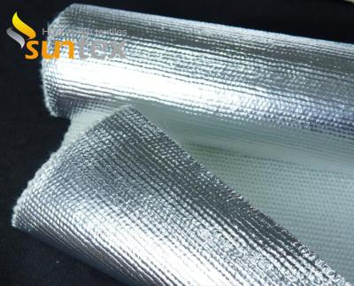 China 150C Warmte Reflecterende 0.75mm Stof Aluminiumfolie Gecoat Glasvezel Lassen Branddeken Roll Te koop