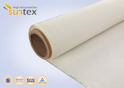 中国 取り外し可能な絶縁材のパッドのための高温PUの上塗を施してあるガラス繊維の生地0.41mm 販売のため