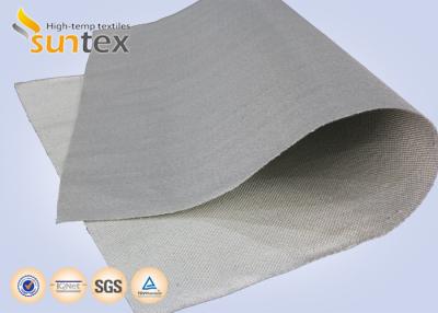 China Heatproof Fabric PU Coated Fabric 0.7mm Glass Fiber Fire Blanket Material Smoke Curtains for sale