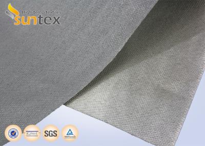 China Tela revestida resistente da alta temperatura 0.7m m de la fibra de vidrio de la PU para la manta incombustible en venta