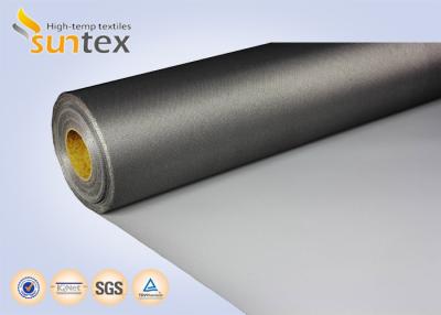 China Barrera ignífuga revestida resistente química de la tela 0.43m m de la fibra de vidrio de PTFE en venta