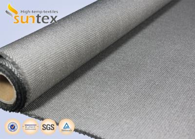China 750C Calcium Siliciate Coated Fiberglass Cloth With Wire Reinforced Glass Fabric for sale