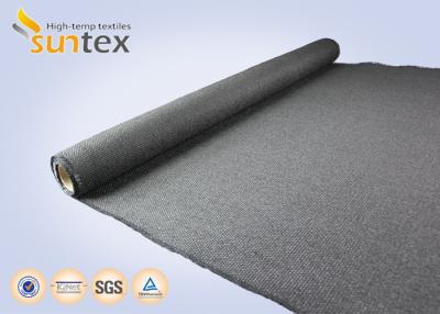 China Heat Protection Cover High Temperature Fabric Cloth 32.4OZ Graphite Coated Safety Cloth for sale