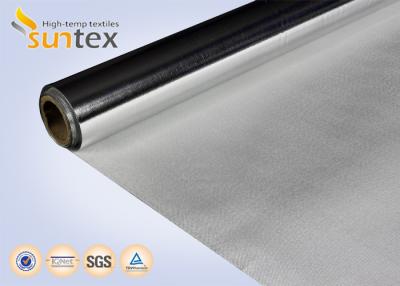 中国 溶接の火毛布のための耐火性140Cアルミ ホイルのガラス繊維の布0.2mm 販売のため