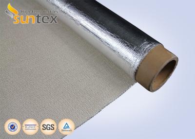 China Silver Heat Reflective Aluminum Fiberglass Cloth For Flexible Hose Fabricating Purpose for sale