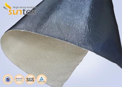 China 14 microns Aluminum Foil Fiberglass Cloth Fire Insulation Blanket Glass Fiber Fabric for sale