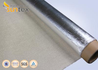 China Aluminum Foil Fiberglass Heat Reflective Fabric 0.7mm Removable Insulation Jackets for sale