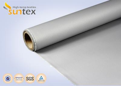 China 32 Oz Rubber Silicone Coated Fiberglass Fabric Material Anti Fire Curtain for sale