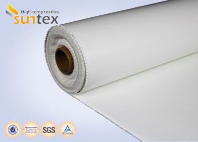China 750C Stainless Steel Wire Reinforced Silicone Fiberglass Fabric For Fire Curtain for sale
