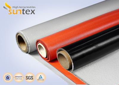 China Fireproof Silicone Coated Fabric For Heat Resistant And Thermal Insulation for sale