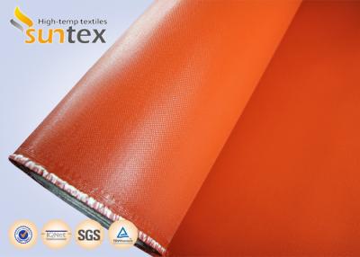 China 32oz. silikonumhüllter Fiberglas-Seitenstoff für schweißende Decke und flexibles Verbindungsstück zu verkaufen
