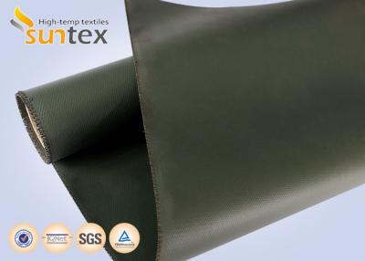 China Anti-environment And Flame Resistant Silicone Coated Fiberglass Cloth For Fire Curtains And Welding Blankets for sale