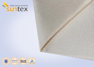 China SUNTEX 36 OZ High Temperature Fiberglass Cloth Flame Resistant Barrier Silica Cloth for sale