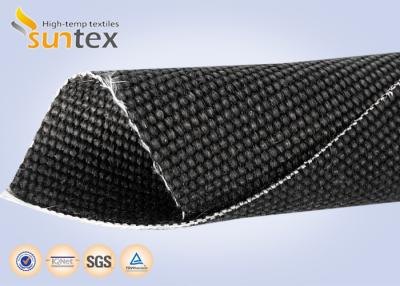 China Grafito de alta temperatura del paño 2.6m m de la tela de la soldadura de la protección de la fibra de vidrio resistente de la manta cubierto en venta