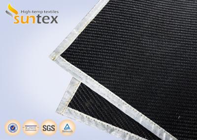 China Glasgewebe-Abnutzungs-beständiger Stoff der hohen Temperatur beständige überzogene Graphitfür schweißende Vorhänge u. Abdeckungen zu verkaufen