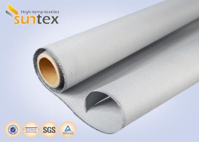 China Good Weave Setting PU Coated Glass Fabric for high temperature applications smoke and fire curtains for sale