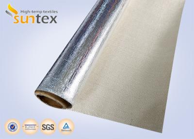 China tela de la fibra de vidrio del escudo térmico del paño de la fibra de vidrio del papel de aluminio de 1.7m m para incombustible e impermeable en venta