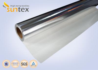 China Pano de alta temperatura da fibra de vidro da folha de alumínio da isolação para o calor que protege aplicações à venda