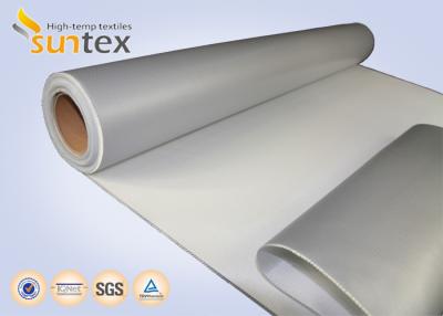 China Tela gris de la capa del material de aislamiento de 14 onzas con el silicón para las cubiertas y las chaquetas en venta