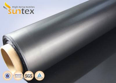 Chine Tissu résistant chimique de système d'état d'air pour le tissu flexible de fibre de verre de noir du néoprène de connecteur de tuyauterie à vendre