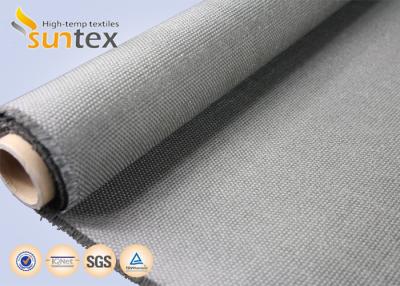 China 35 OZ Grey High Temperature Fiberglass Cloth Calcium Silicate Coating for sale