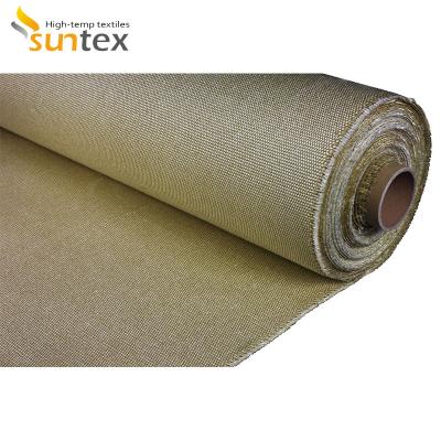 Chine Vermiculite à hautes températures de fibre en céramique de tissu de tissu de couleur faite sur commande enduite à vendre