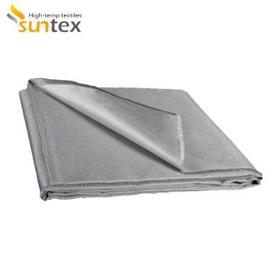 China Welding Protection Fiberglass Aluminum Foil Heat-resistant Blanket Fire Extinguishing Blanket for sale