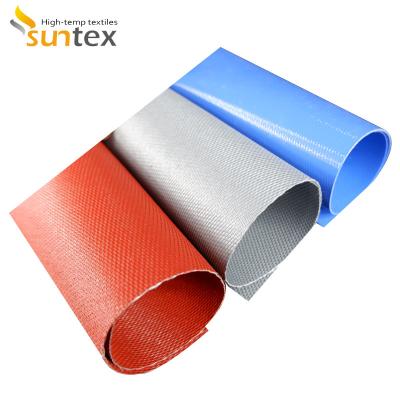 China Thermal Insulation Fireproof Silicone Coated Fiberglass Cloth Roll à venda