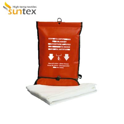 China Fire Extinguishing Blanket Kitchen Household Thickened Fire Blanket Escape Glass Fiber Fire Blanket for sale