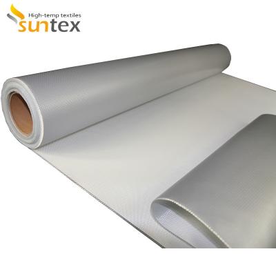 China SUNTEX One Side Silicone Coated Fiberglass Cloth Steam Pipe Insulation Material for sale