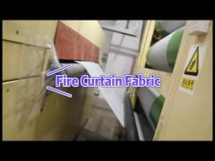 Smoke And Fire Curtain Fabrics White Silicone Fiberglass Fabrics