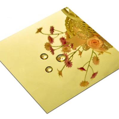 China 304 hojas de acero inoxidables inoxidables del espejo del oro de la hoja de acero del color oro de 316l Ss 430 en venta