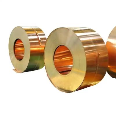 China 99.99% Copper Strip Coil C61300 C61400 Thick 5mm 26 Gauge Copper Brass Sheet Roll for sale