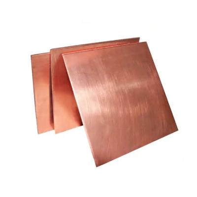China 99.9% Purity 0.5 Mm Copper Sheet Metal ASTM C10100 C11000 3mm Polished Copper Sheet for sale