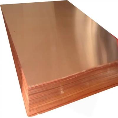 China ASTM C11000 C10200 C17200 Pure Copper Sheet Plate Metal 10mm To 2500mm Width for sale