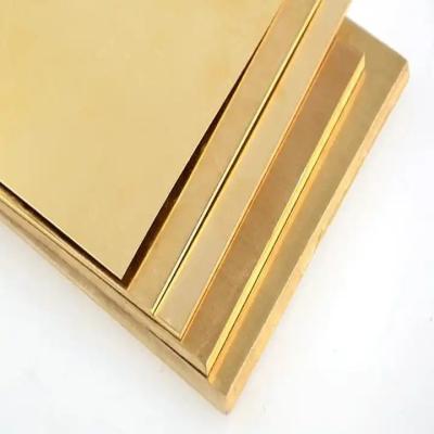 China Customized Brass Earth Copper Sheet Plate 0.8mm 1mm 2mm Thick H62 H65 Brass Sheet for sale