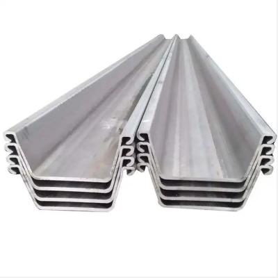 China Hot Rolled Pile Beam U Shaped Steel Concrete Sheet Pile S275 S355 S390 S430 SY295 SY390 for sale