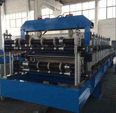 China Double Layer Sheet Metal Forming Equipment , Metal Roofing Roll Forming Machine Manual Decoiler for sale