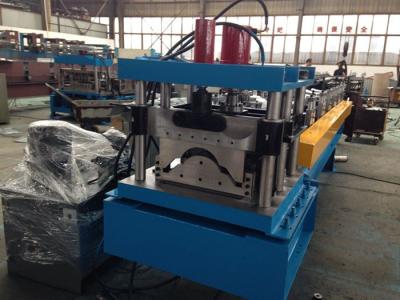China Steel Roof Ridge Cap Roll Forming Machine Press Step Type Mobile Protective Mesh for sale