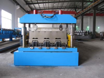 China 0-15m/Min Floor Deck Roll Forming Machine 0.8-1.5mm  Thickness With Coil Car for sale