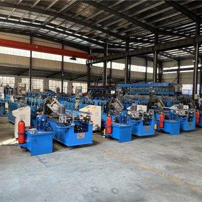 China Hydraulic Ceiling Roll Froming Machine 15KW Double Head Stud And Track 60m / Min for sale