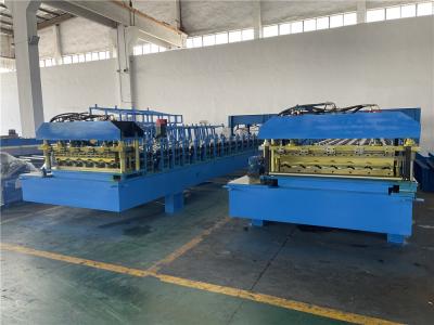 China Wire Electrode Tile Roll Forming Machine 11 Stations Cutting Structure 8m / Min for sale