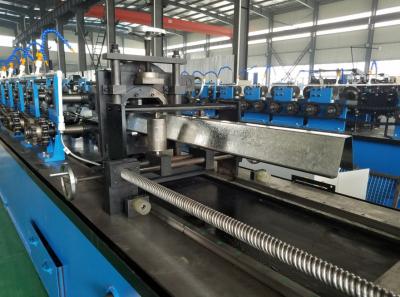 China High Speed Hat Omega Purlin Angle Roll Forming Machine 10.6-2.0mm By Chain for sale