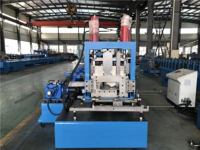 China 1.5 - 3.0mm CZ Purlin Roll Forming Machine 16 Stations With Punching Units for sale
