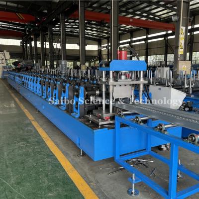 China Drive By Gear Box Pedal Plate Roll Forming Machine 1.5mm With JH21-160T Punching for sale
