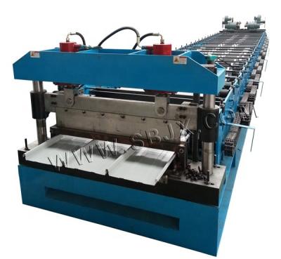 China 3kw Power Roof Panel Forming Machine 3kw With PLC Control System 20m/Min for sale