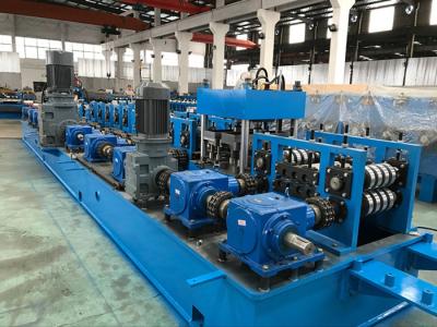 China 2.0 - 5.0mm Steel Purlin Roll Forming Machine with Gear Box Wire - electrode structure for sale