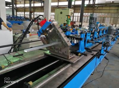 China 60m/min CU  C Z Purlin Roll Forming Machine for Gear Box driving fly cutting for sale