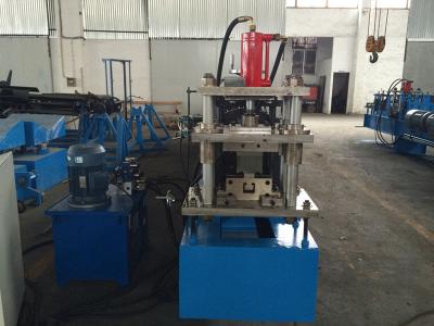 China Horizontal Storage Rack Roll Forming Machine With Hydraulic Punching System for sale