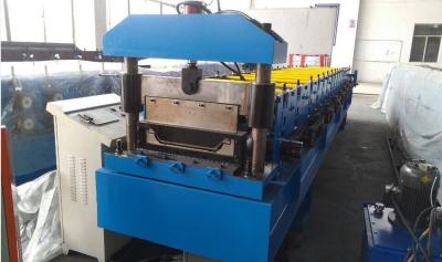 China Roof Panel Standing Seam Roll Forming Machine With Rib And Electrical Seaming Machine for sale